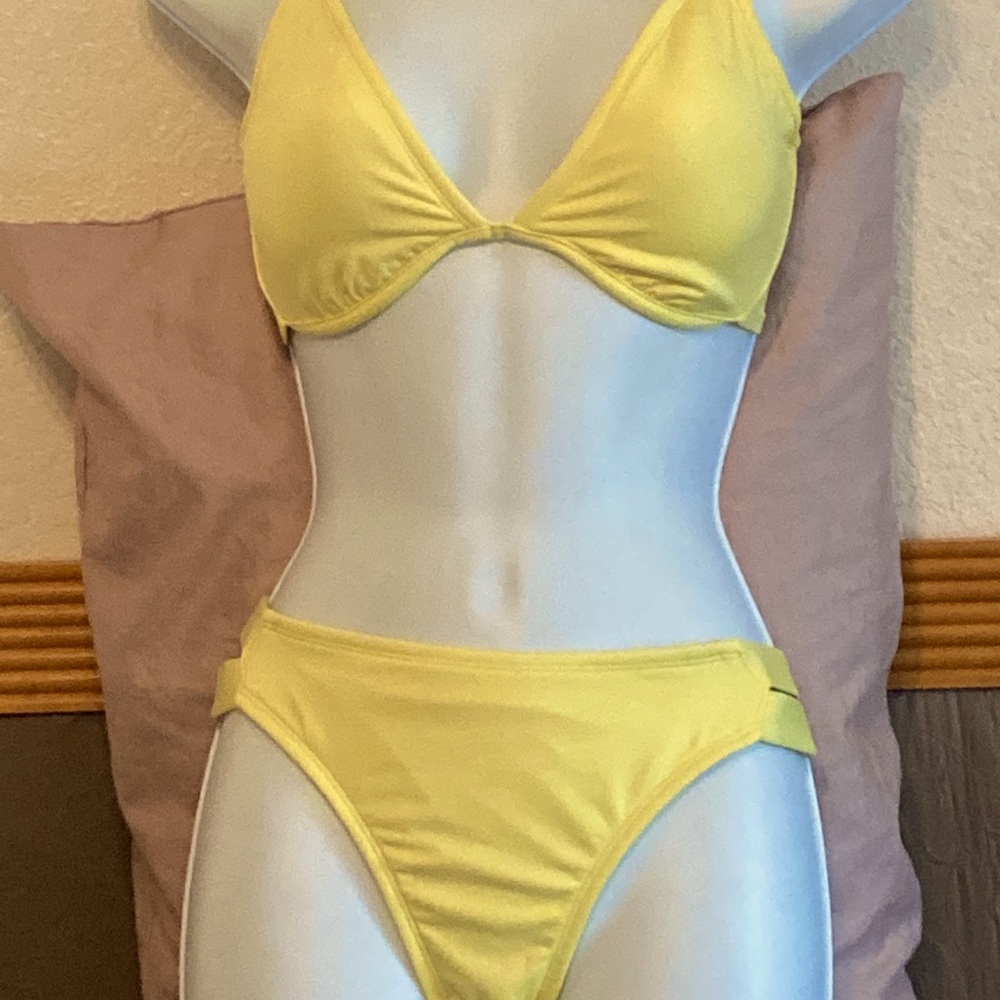 Yellow String Bikini